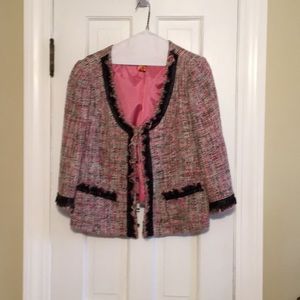 Pink, gray, black jacket